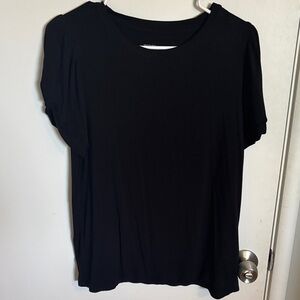 Market & Spruce Black Short Sleeve Top